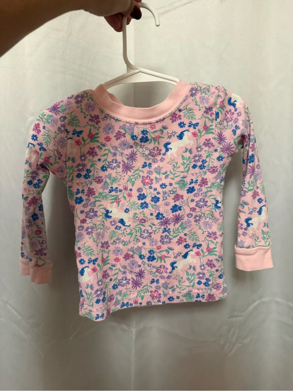 wonder nation Pink Floral & Bird Pajamas